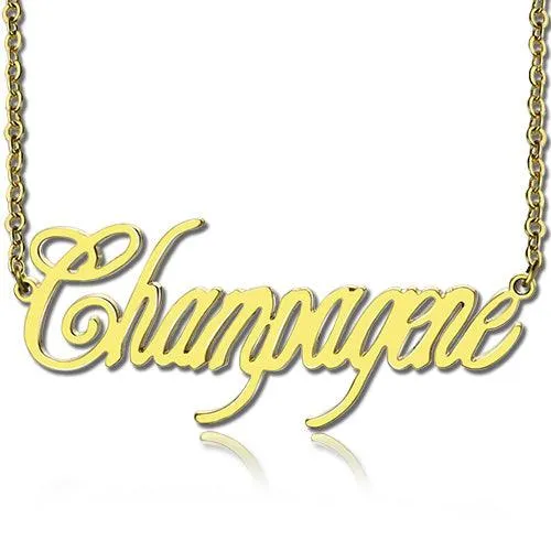 Necklaces Belbren Personalized Contemporary Font Unique Name Necklace Sterling Silver