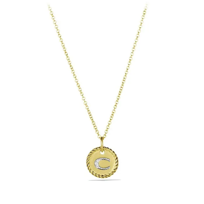 Necklaces David Yurman David Yurman Initial C Pendant