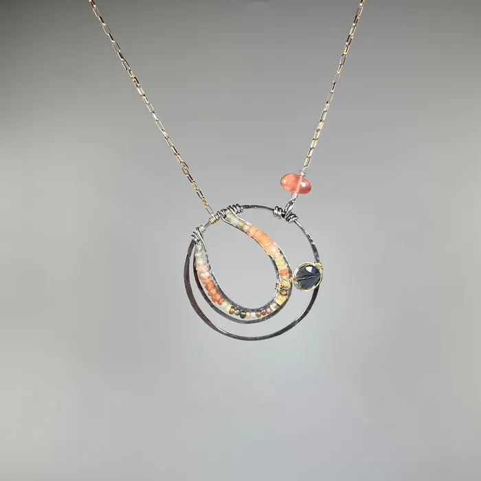 Necklaces Opalescent Eclipse Necklace Art By Any Means