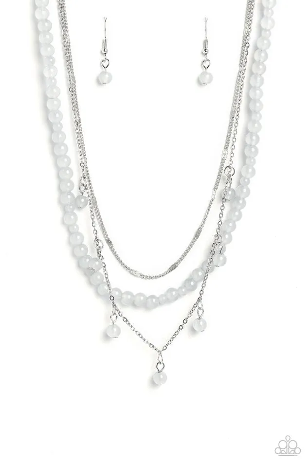 Necklaces Paparazzi Jewelry Paparazzi Necklace BEAD All About It Silver Necklaces Paparazzi Jewelry Paparazzi Necklace BEAD All About It Silver