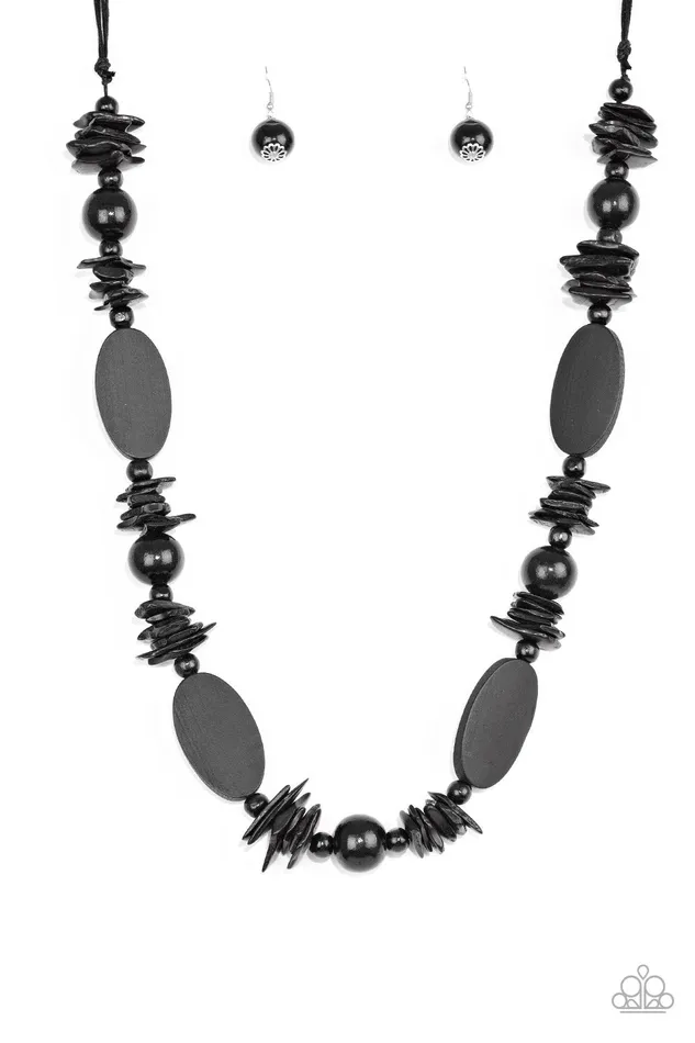 Necklaces Paparazzi Jewelry Paparazzi Necklace Carefree Cococay Black