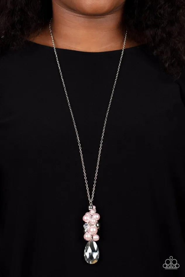 Necklaces Paparazzi Jewelry Paparazzi Necklace Drip Drop Dazzle Pink