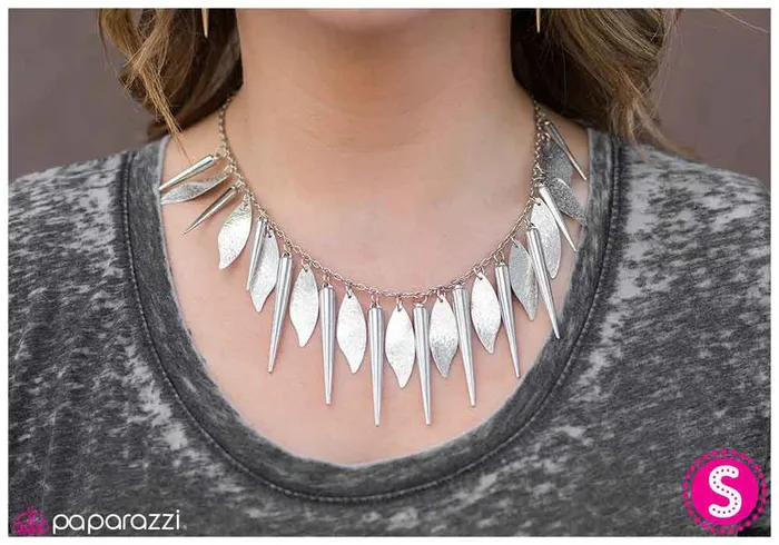 Necklaces Paparazzi Jewelry Paparazzi Necklace Fatal Attraction Silver