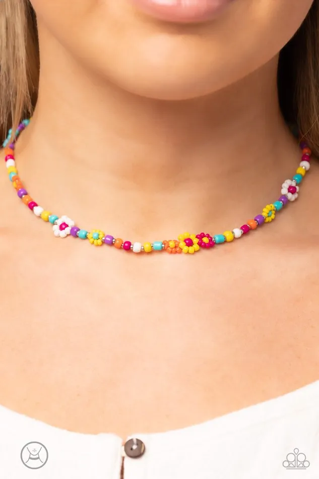 Necklaces Paparazzi Jewelry Paparazzi Necklace Flower Child Flair Multi BLMT
