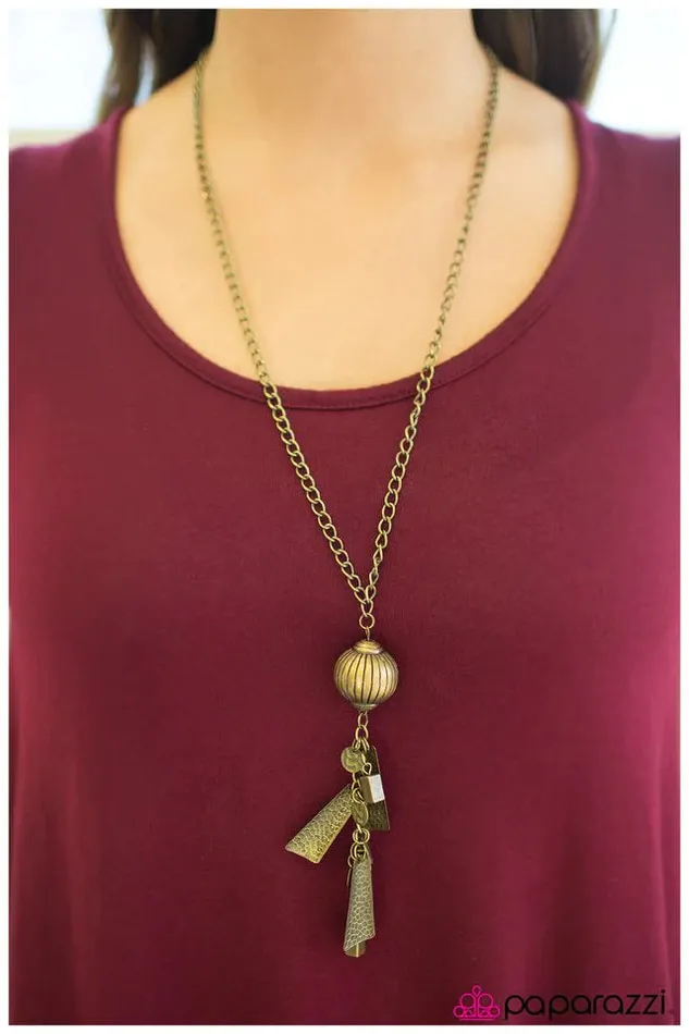 Necklaces Paparazzi Jewelry Paparazzi Necklace Gee Whiz Brass