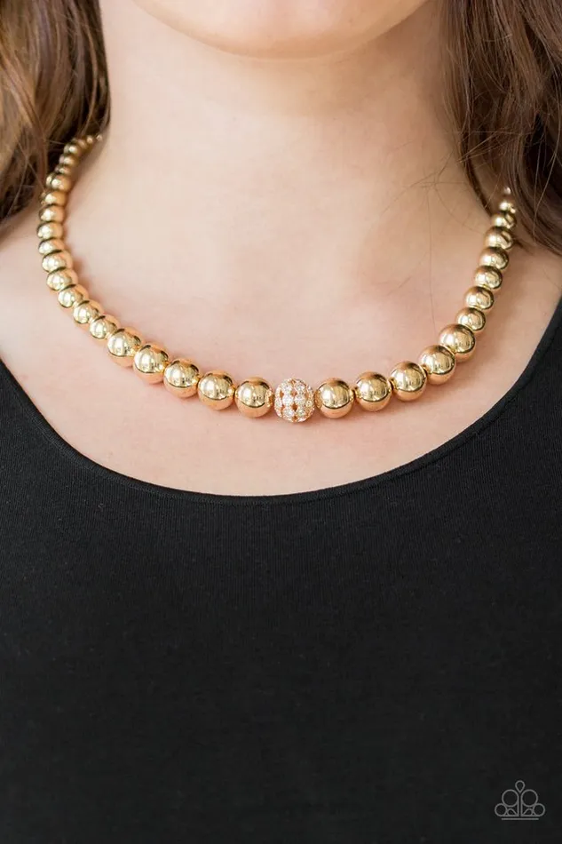 Necklaces Paparazzi Jewelry Paparazzi Necklace HighStakes FAME Gold