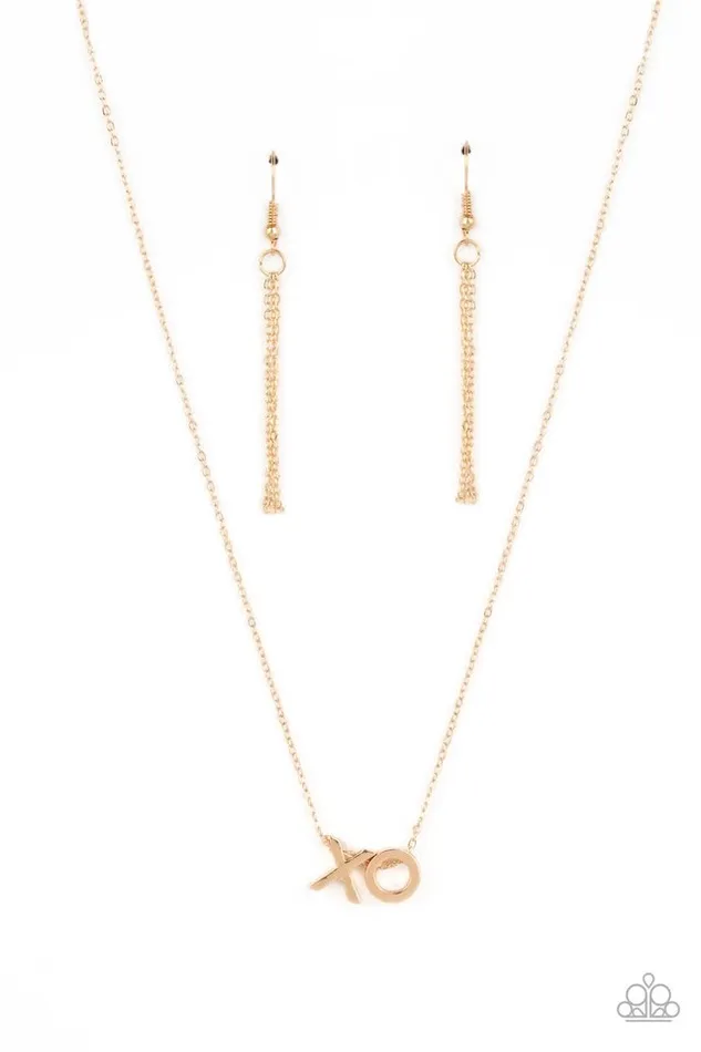 Necklaces Paparazzi Jewelry Paparazzi Necklace Hugs and Kisses Gold Necklaces Paparazzi Jewelry Paparazzi Necklace Hugs and Kisses Gold
