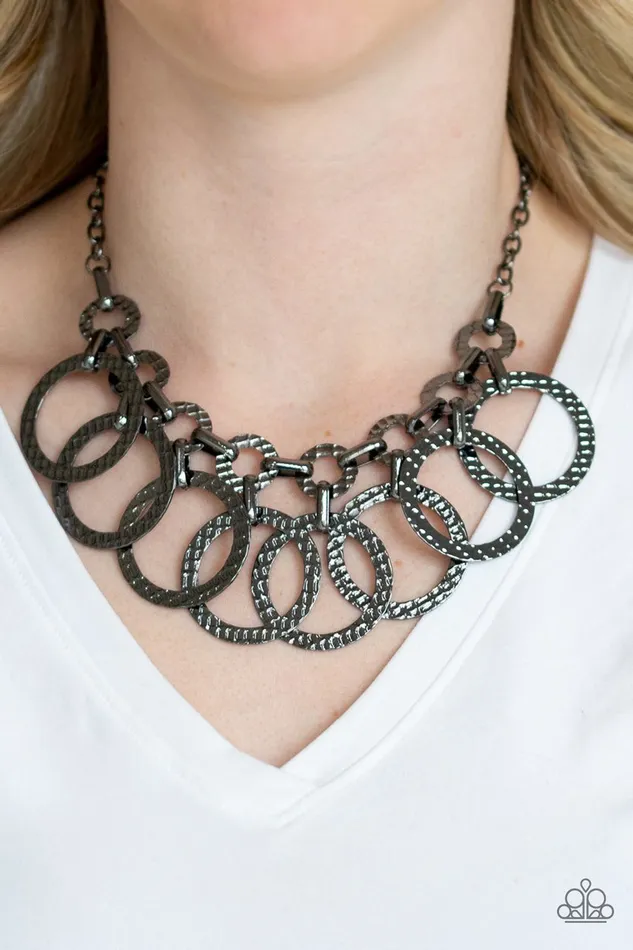Necklaces Paparazzi Jewelry Paparazzi Necklace Jammin Jungle Black