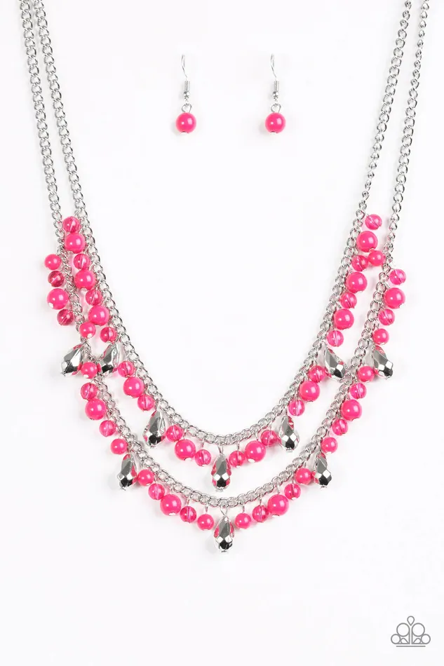Necklaces Paparazzi Jewelry Paparazzi Necklace Mardi Gras Glamour Pink