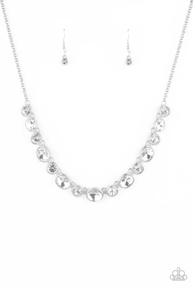 Necklaces Paparazzi Jewelry Paparazzi Necklace Nov LOP Girls Gotta Glow White Necklaces Paparazzi Jewelry Paparazzi Necklace Nov LOP Girls Gotta Glow White