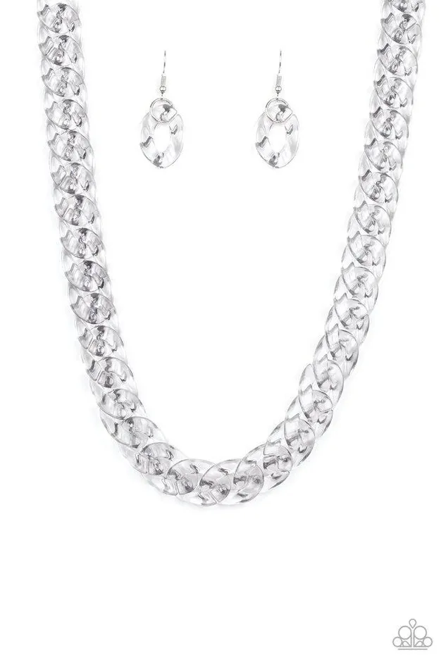 Necklaces Paparazzi Jewelry Paparazzi Necklace Put It On Ice Silver