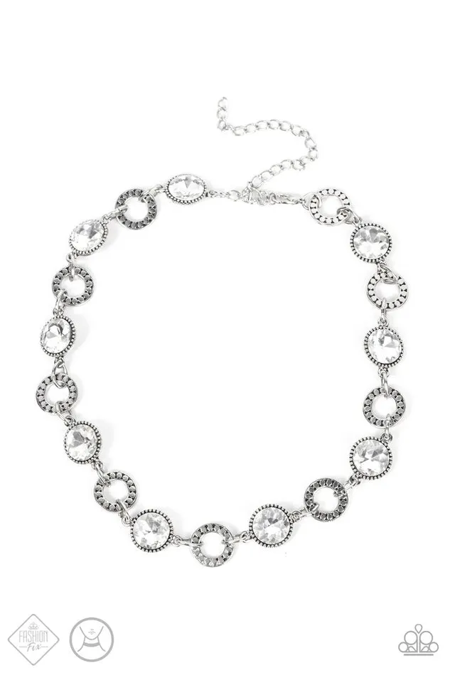 Necklaces Paparazzi Jewelry Paparazzi Necklace Rhinestone Rollout White Necklaces Paparazzi Jewelry Paparazzi Necklace Rhinestone Rollout White