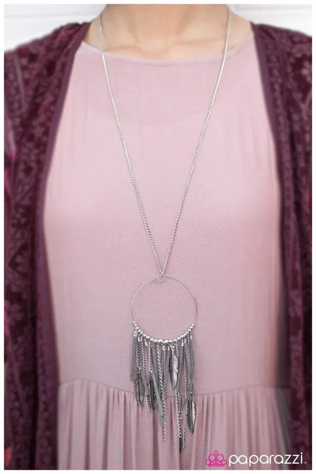 Necklaces Paparazzi Jewelry Paparazzi Necklace See You In My Dreams Silver