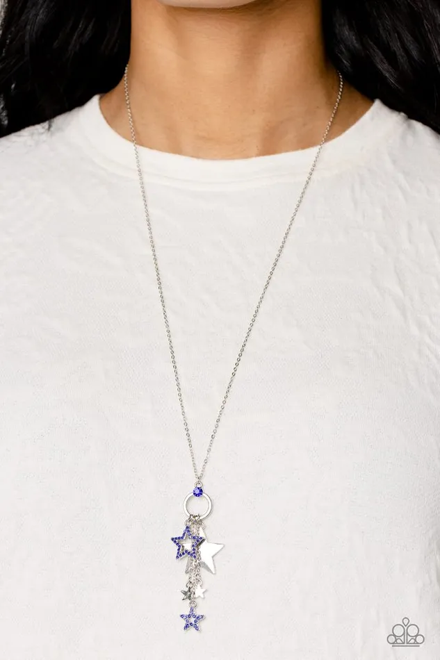 Necklaces Paparazzi Jewelry Paparazzi Necklace Starry Statutes Blue