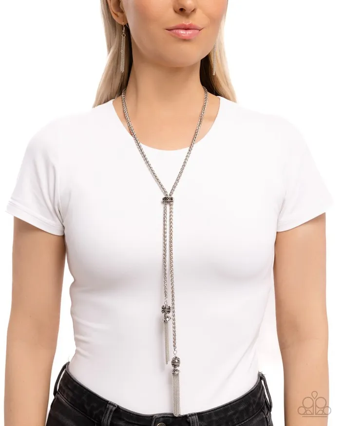 Necklaces Paparazzi Jewelry Paparazzi Necklace Tassel Transit Black