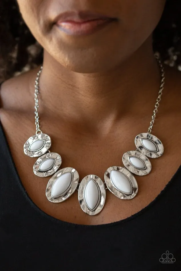 Necklaces Paparazzi Jewelry Paparazzi Necklace Terra Color White
