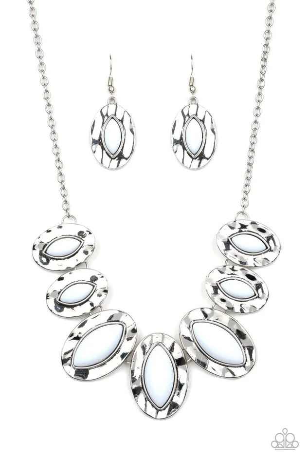 Necklaces Paparazzi Jewelry Paparazzi Necklace Terra Color White Necklaces Paparazzi Jewelry Paparazzi Necklace Terra Color White