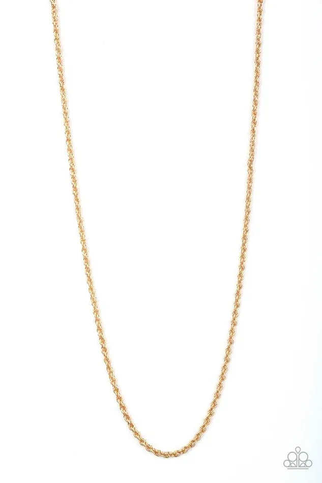 Necklaces Paparazzi Jewelry Paparazzi Necklace The GoTo Guy Gold