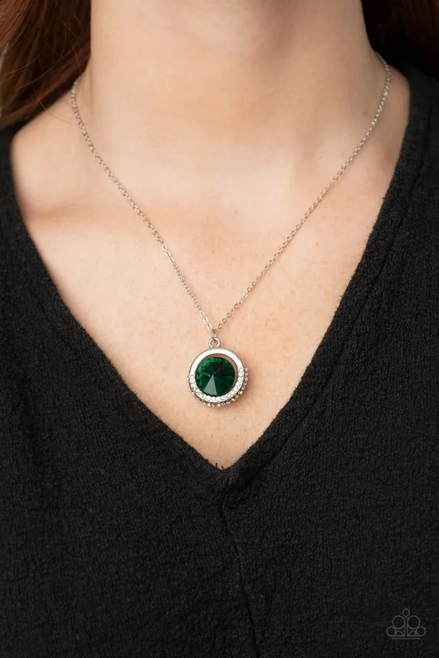 Necklaces Paparazzi Jewelry Paparazzi Necklace Trademark Twinkle Green