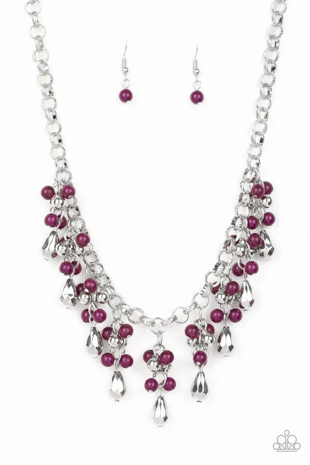 Necklaces Paparazzi Jewelry Paparazzi Necklace Travelling Trendsetter Purple