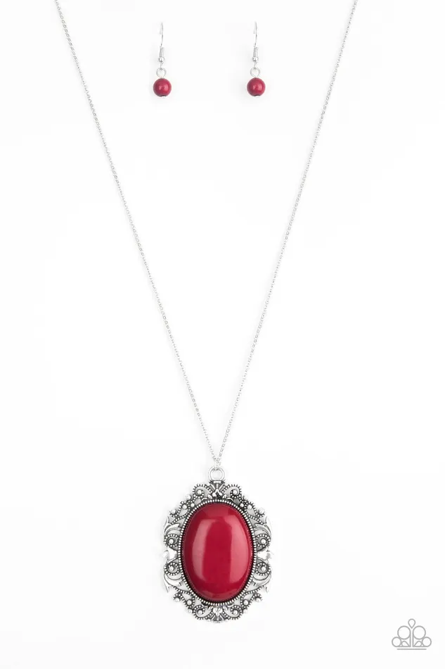 Necklaces Paparazzi Jewelry Paparazzi Necklace Vintage Vanity Red