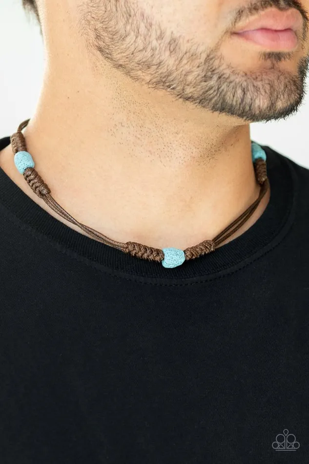Necklaces Paparazzi Jewelry Paparazzi Necklace Volcanic Vagabond Blue