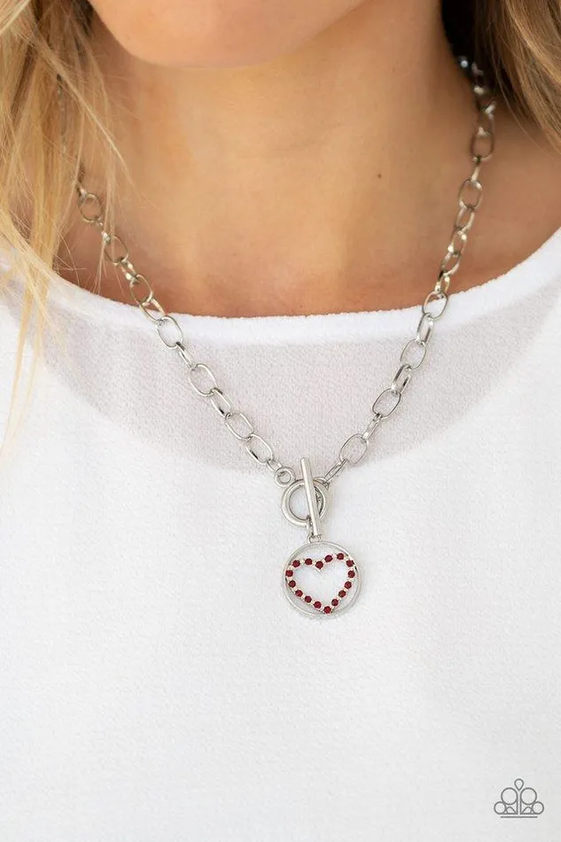 Necklaces Paparazzi Jewelry Paparazzi Necklace With My Whole Heart Red