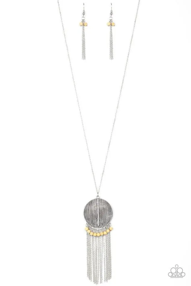 Necklaces Paparazzi Necklace Get A ROAM Yellow Paparazzi Jewelry