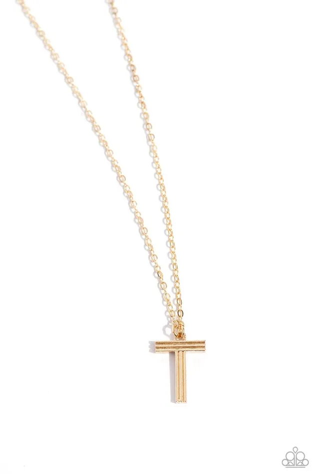 Necklaces Paparazzi Necklace Leave Your Initials Gold T Paparazzi Jewelry Necklaces Paparazzi Necklace Leave Your Initials Gold T Paparazzi Jewelry