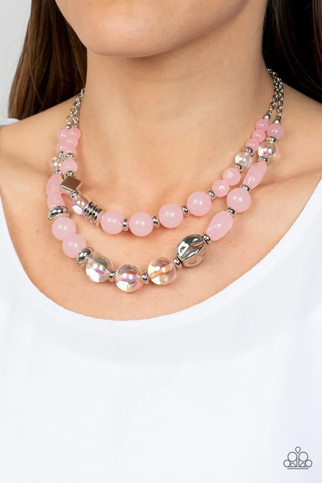 Necklaces Paparazzi Necklace Mere Magic Pink Paparazzi Jewelry