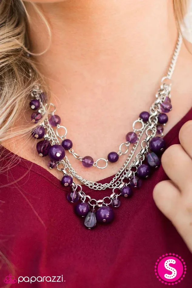 Necklaces Paparazzi Necklace Pretty Promenade Purple Paparazzi Jewelry