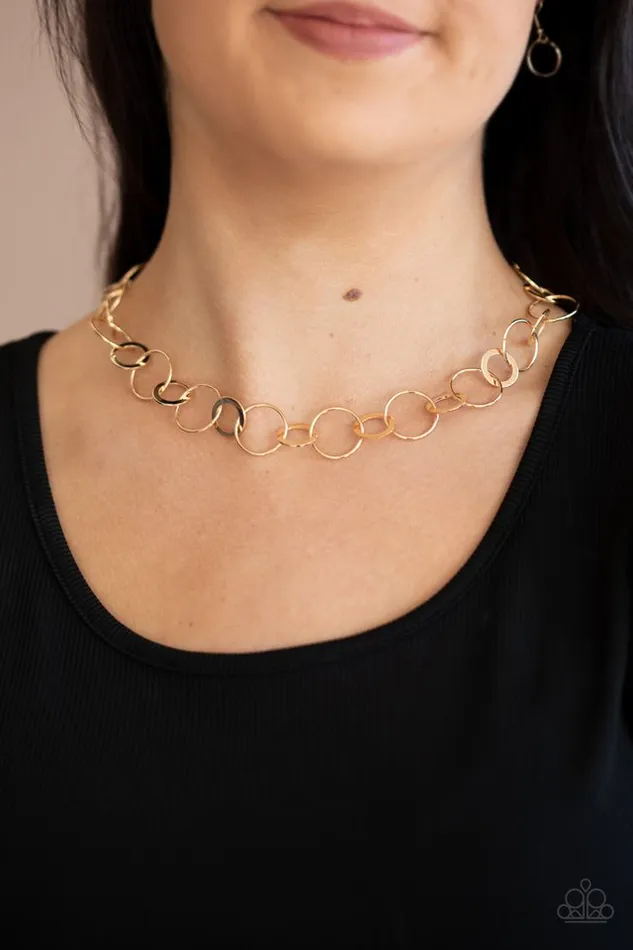 Necklaces Paparazzi Necklace Revolutionary Radiance Gold Paparazzi Jewelry