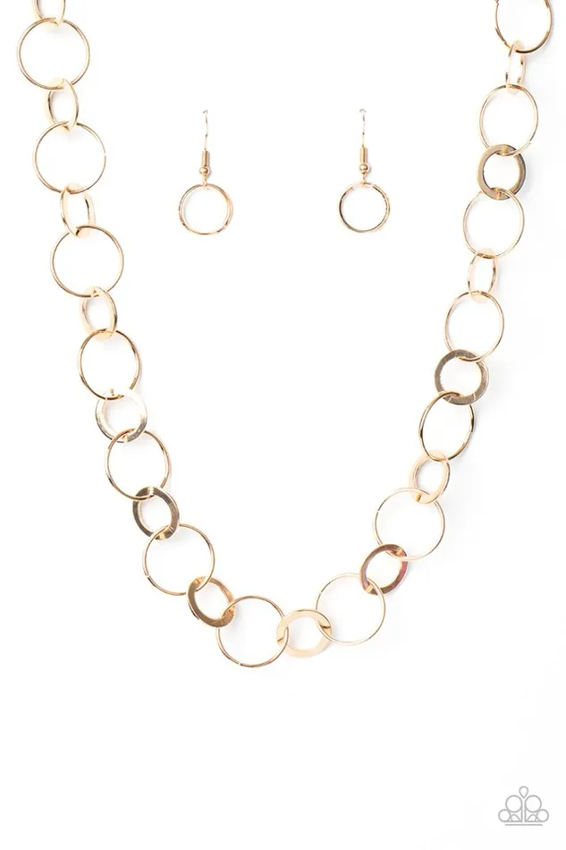 Necklaces Paparazzi Necklace Revolutionary Radiance Gold Paparazzi Jewelry