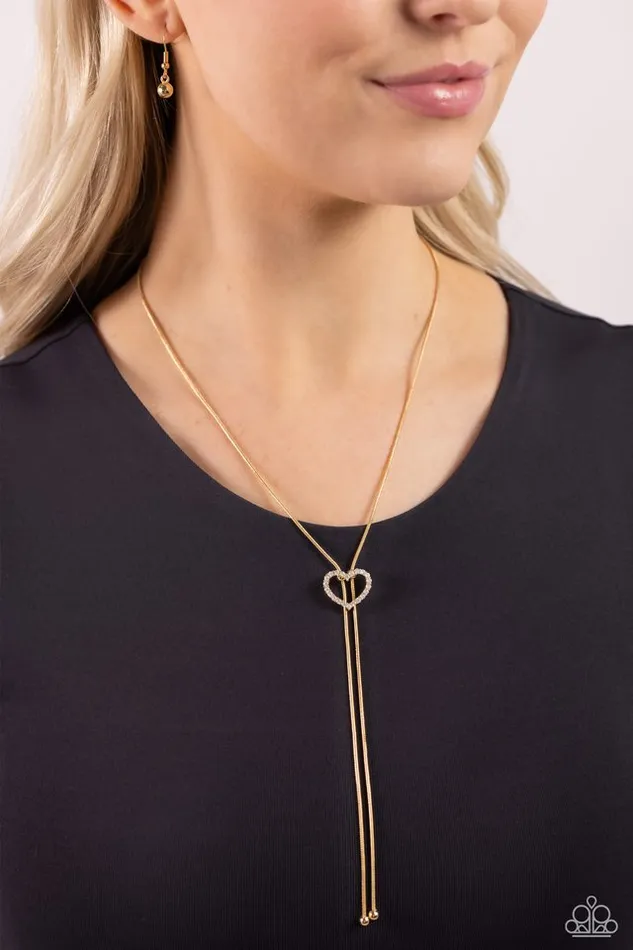 Necklaces Paparazzi Necklace Tempting Tassel Gold Paparazzi Jewelry