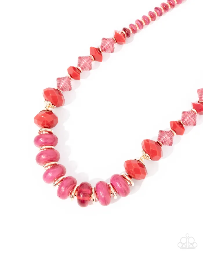 Paparazzi Accessories Necklaces Paparazzi Necklace Swift Shimmer Pink