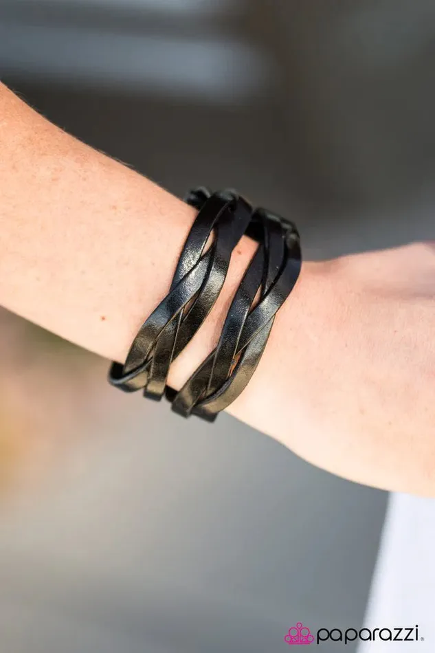 Paparazzi Bracelet Always The Villain Black Paparazzi Jewelry Bracelets