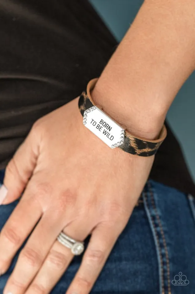 Paparazzi Bracelet Born To Be Wild Brown Paparazzi Jewelry Bracelets