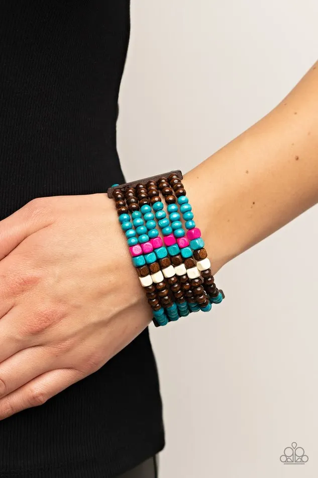 Paparazzi Bracelet Dive into Maldives Blue Paparazzi Jewelry Bracelets