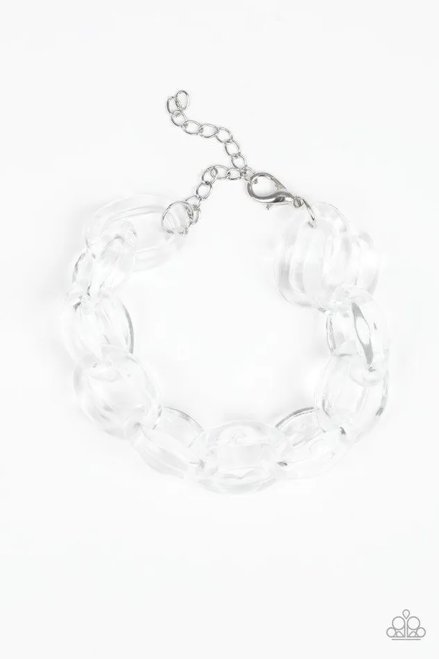 Paparazzi Bracelet Ice Ice Baby White Paparazzi Jewelry Bracelets
