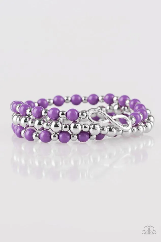 Paparazzi Bracelet Immeasurably Infinite Purple Paparazzi Jewelry Bracelets