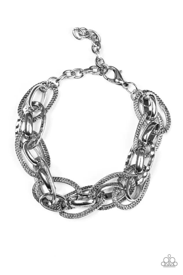 Paparazzi Bracelet Industrial Underground Silver Paparazzi Jewelry Bracelets
