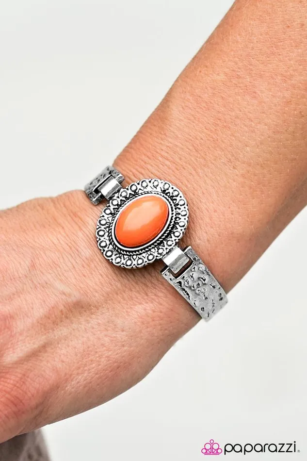 Paparazzi Bracelet Mesa Muse Orange Paparazzi Jewelry Bracelets