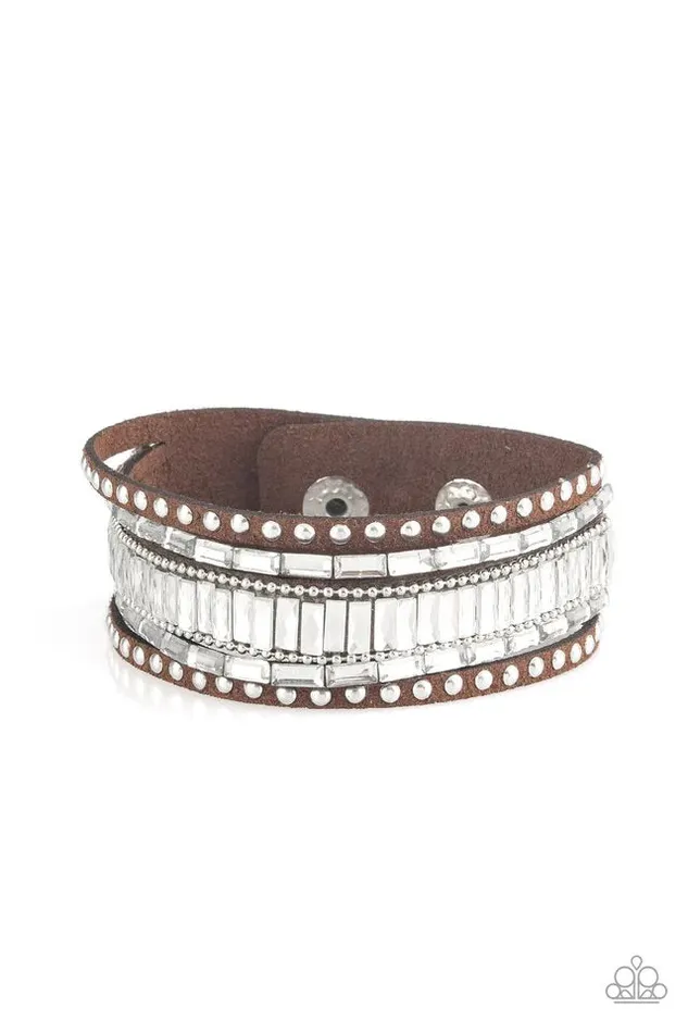Paparazzi Bracelet Rock Star Rocker Brown Paparazzi Jewelry Bracelets