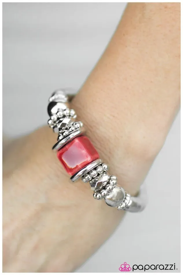 Paparazzi Bracelet Sea Siren Red Paparazzi Jewelry Bracelets
