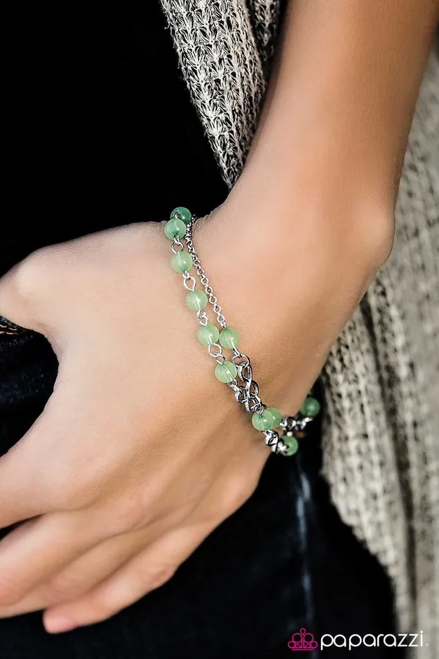 Paparazzi Bracelet Timeless Wonders Green Paparazzi Jewelry Bracelets