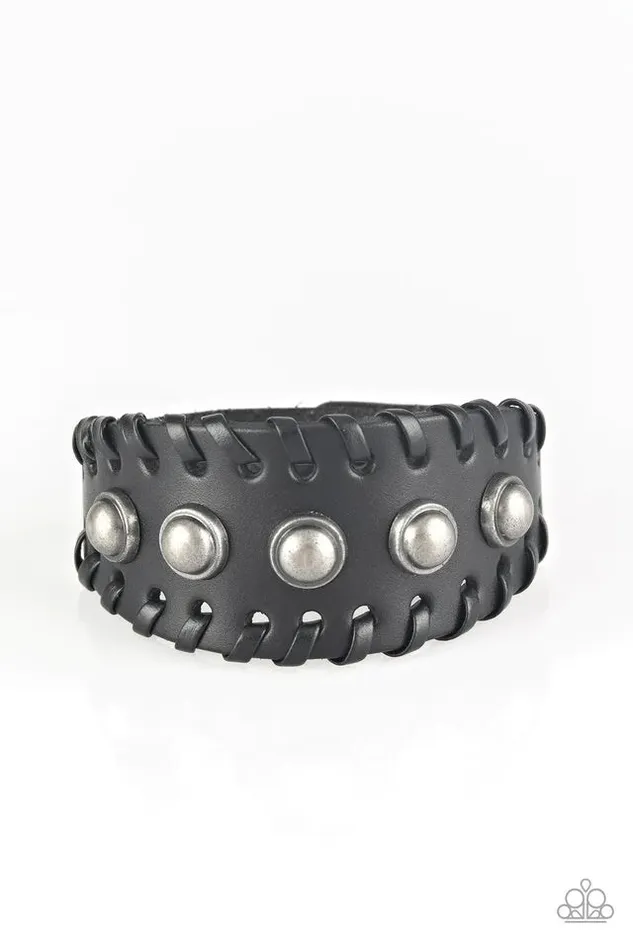 Paparazzi Bracelet Urban Cowboy Black Paparazzi Jewelry Bracelets
