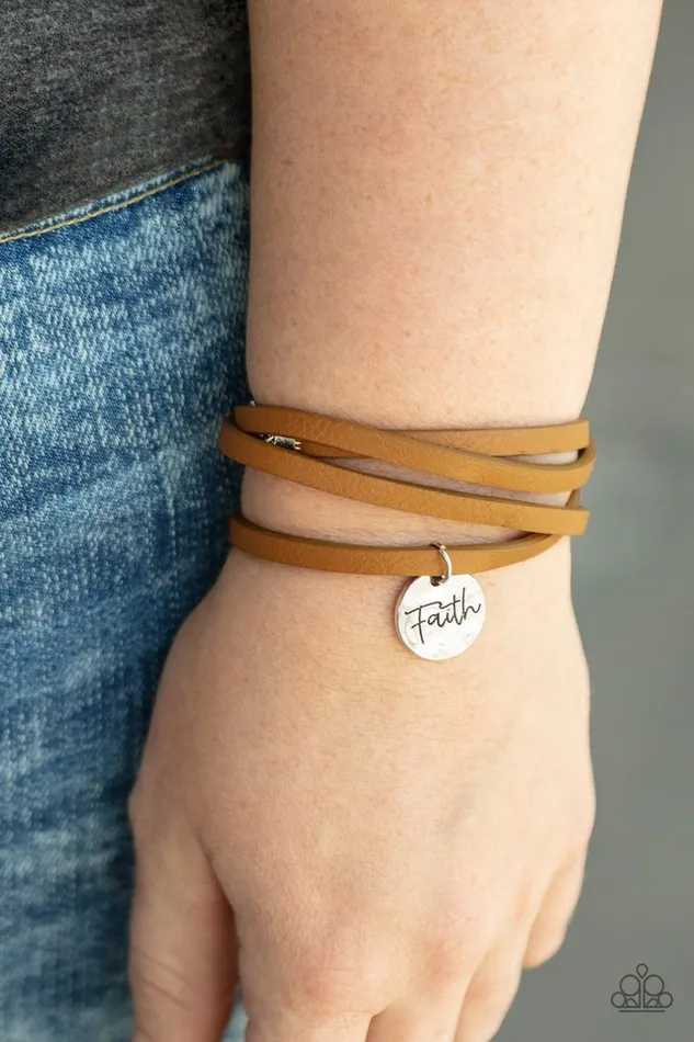 Paparazzi Bracelet Wonderfully Worded Brown Paparazzi Jewelry Bracelets