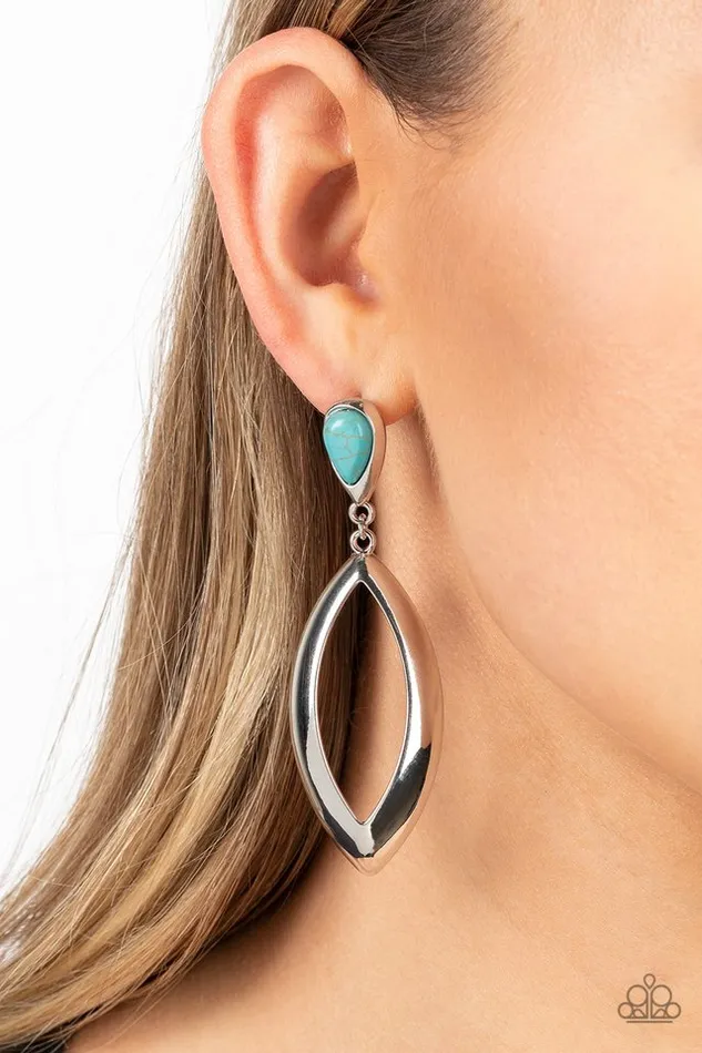 Paparazzi Earring Artisan Anthem Blue Paparazzi Jewelry Earrings