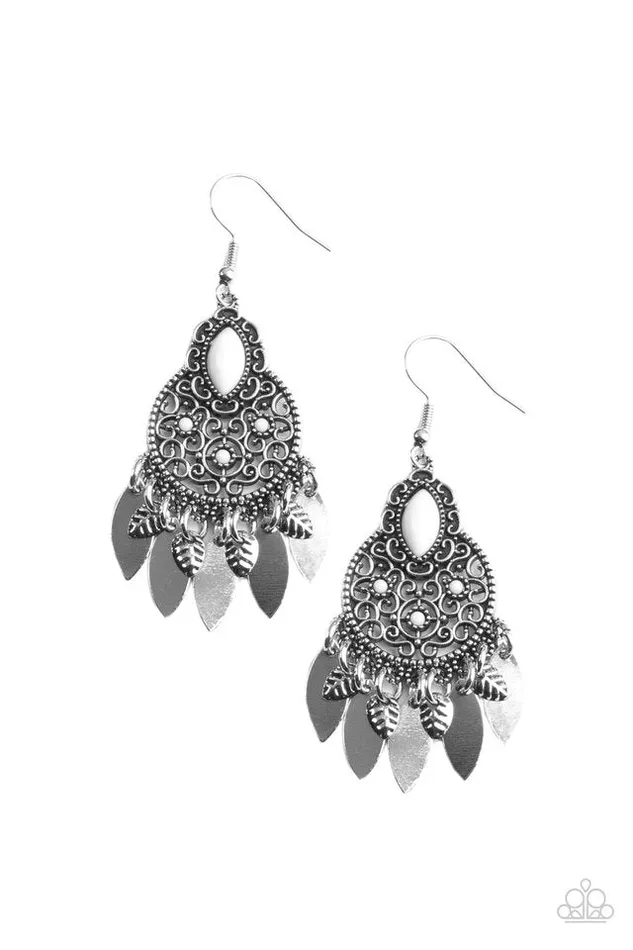 Paparazzi Earring Galapagos Glamping White Paparazzi Jewelry Earrings Paparazzi Earring Galapagos Glamping White Paparazzi Jewelry Earrings