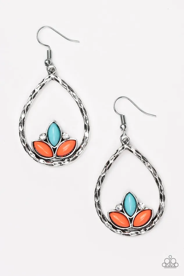 Paparazzi Earring Lotus Laguna Multi Paparazzi Jewelry Earrings